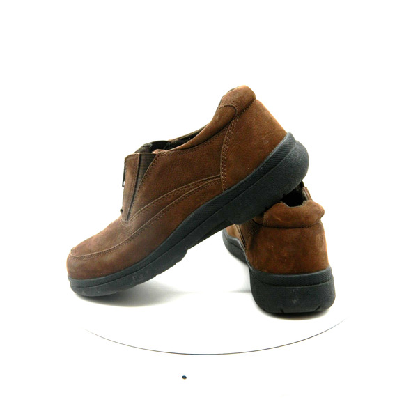 Cobbie Cuddlers Women’s Casual Shoes Sz 7 W Brown Leather Suede Slip on Zipper - Picture 2 of 6